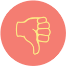 Badge Upside down thumb Badge Upside down thumb